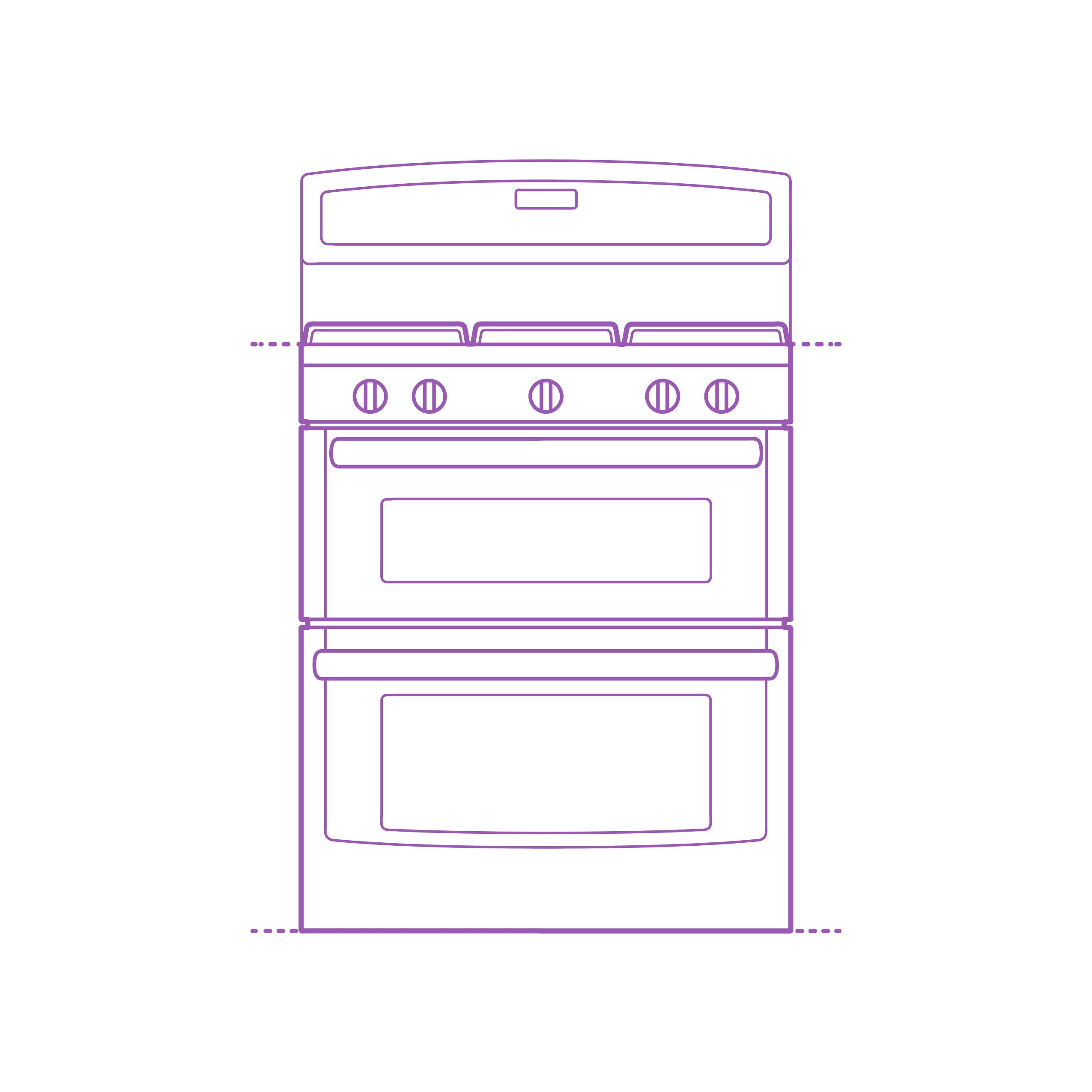 Fixtures Ranges Stoves Ge Freestanding Double Oven Gas Range Vinyl Cutting Svg File Free Vectors